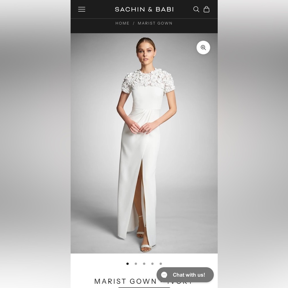 Sachin & Babi Marist Wedding Gown Ivory